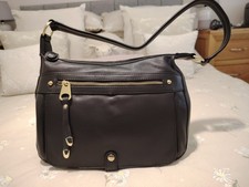 Leather handbag for woman new brown