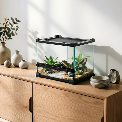 Glass reptile terrarium - glass,