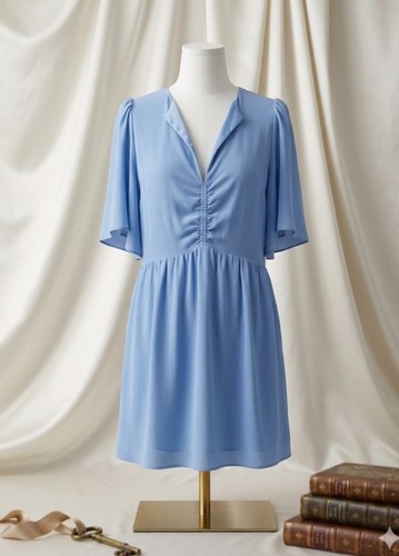 Light blue flutter - flutter, sleeve
