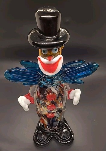 Vintage murano art glass clown - murano,