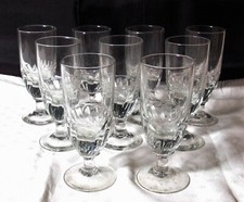 Set of 9 large vintage bistro