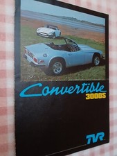 TVR Convertible 3000S Sales Brochure 1978