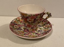 Vintage James Kent Du Barry Chintz Decorative Cup & Saucer
