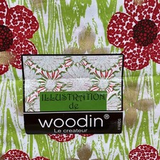 Woodin Le createur African fabric 6 yards x 122cm Wide Unused Floral Red Green