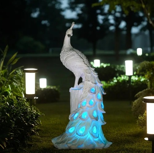 Peacock home decor - peacock, solar