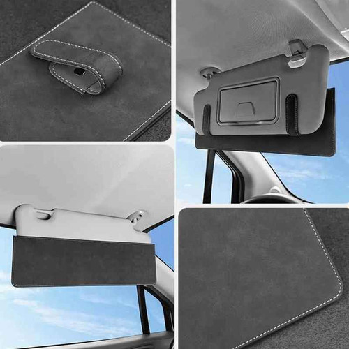 Car sun visor extender - visor, clip