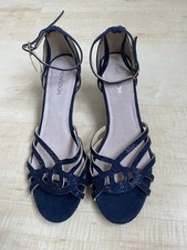 ✨MONSOON Size 6/39 BNWT ✨ Navy Blue Embellished Beaded Stiletto Sandals Shoes