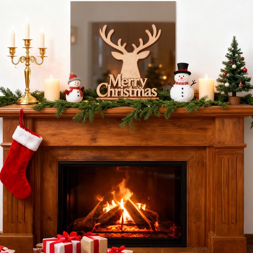 9ft christmas garland real - 6/9ft,