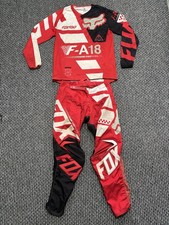 FOX RACING Adult Motocross MX Motor Cross Kit Pants Jersey - 32” - MEDIUM