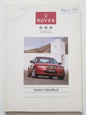 ROVER 600 SERIES Car Owners Handbook 1993 #AKM7143(3RD ED)