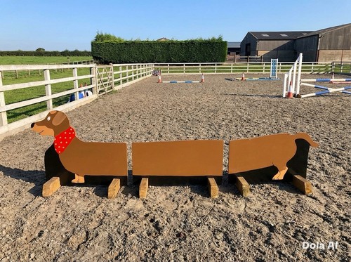 Showjump fillers brown sausage - brown,