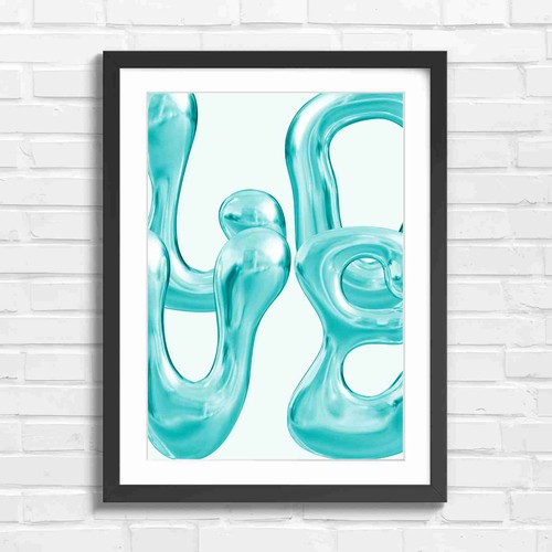 Chrome abstract sculpture art - chrome,