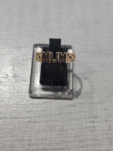 9ct yellow gold mum filigree - mum,