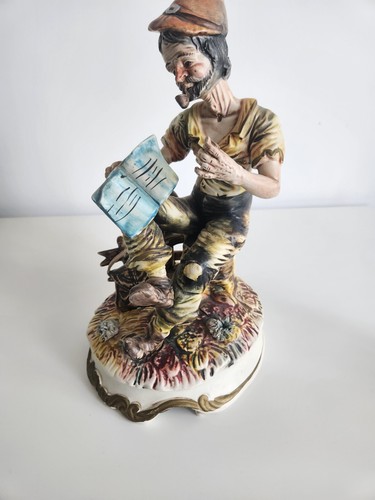 Large capodimonte figure old - figure,