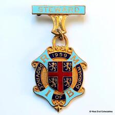 Royal Masonic Institution For Boys Steward 1959 - Durham RMIB Jewel Medal Badge