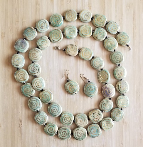 Kazuri handmade bead - 44, in