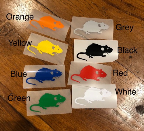 Rat sticker vermin pest - x2,