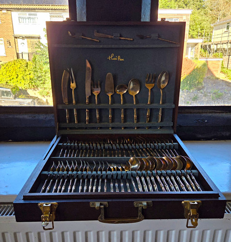 Vintage plated cutlery set - plated,