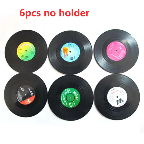 Set vinyl coasters - of,