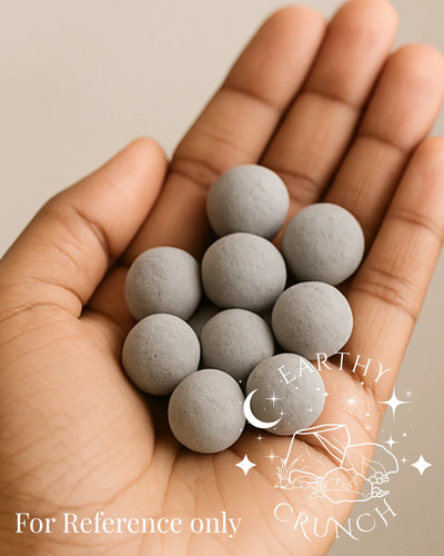 Grey clay gems - clay,
