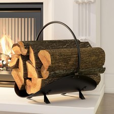 Kingson Black Log Holder