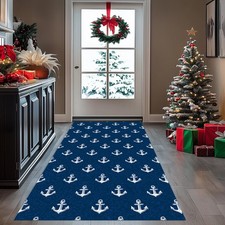 Nautical Anchor Runner Rug