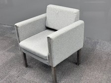 Grey Fabric Armchairs –