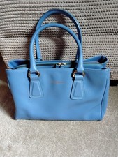 Russell & Bromley Blue Leather Handbag.