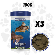 3 x King British Algae Wafers
