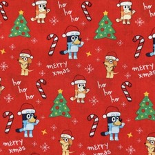 Bluey Dog Christmas Santa