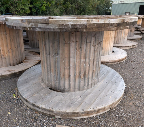 Large reclaimed wooden cable - reclaimed,
