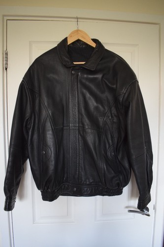 Mens black vintage leather - mens,