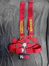 SABELT 4 POINT HARNESS RED SEAT BELT 