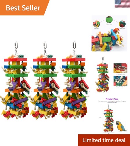 Pack large parrot toys - large,