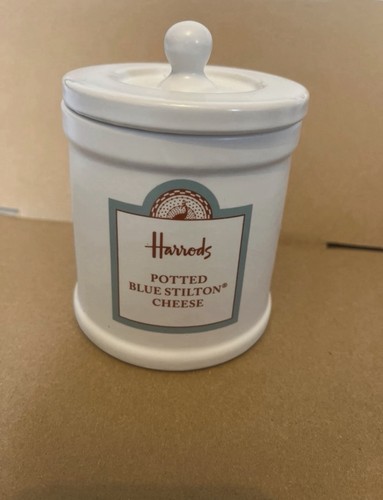 Harrods lidded jar blue - harrods,