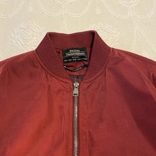 Bershka Wine Bomber Jacket