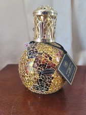 Ashleigh & Burwood Large Gold Mosaic Fragrance Lamp – Unused No Box