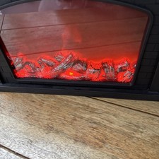 LED Flame Effect Fireplace Lamp Realistic Log Fire Light USB & Battery Operated