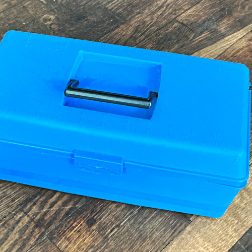 Sewing box with tray handle - with,