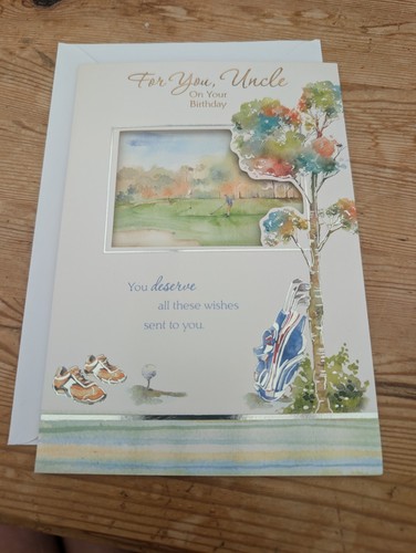 Uncle birthday card golf - -,