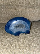 Blue Agate Geode Crystal 309g