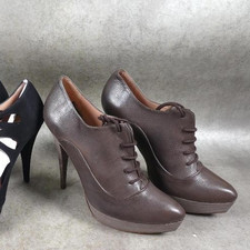 Pura Lopez Leather Brown Lace