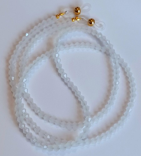 Eyeglass chain jade white - eyeglass, 27"