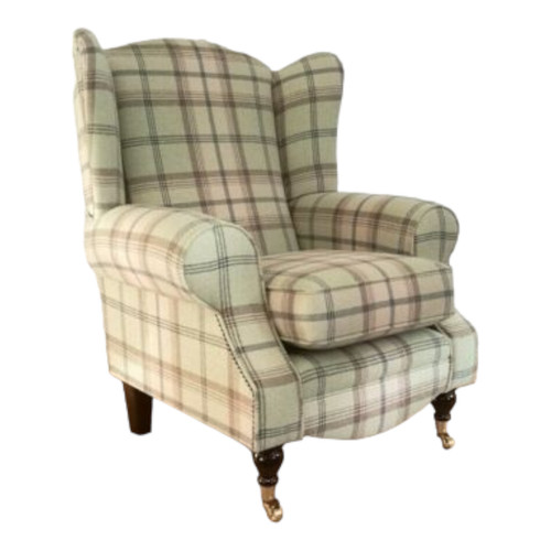 Wing back fireside - back, queen