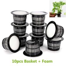 10Pcs Mesh Pot Net Cup Basket Hydroponic Garden-Plant Grow Vegetable Insert