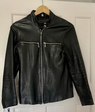 Cute Vintage 80’s Trekway London M Black Women’s Genuine Leather Jacket