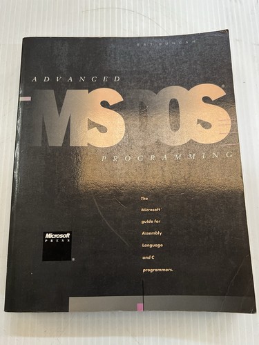 Advanced dos programming - ms-dos,