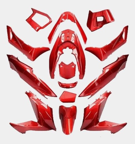 Red complete panel - complete, fairing
