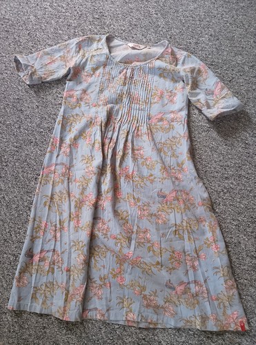 Biba cotton flax dress - cotton, size
