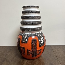 West German Fat Lava Vase –